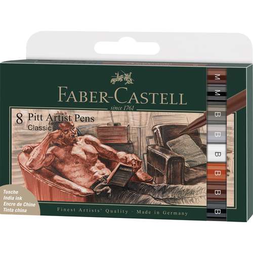 Faber Castell Pitt Artist Pen Tuschestift Er Set Classic Online